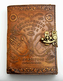 Ouija Board Leather Embossed Journal
